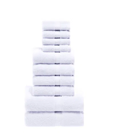 Superior Egyptian Cotton 10-pc. Towel Set In White
