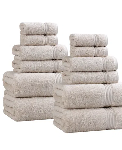 Superior Egyptian Cotton 12-pc. Towel Set In Neutral