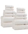 Superior Egyptian Cotton 12-pc. Towel Set In White