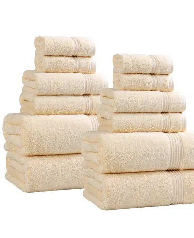 Superior Egyptian Cotton 12-pc. Towel Set In Yellow