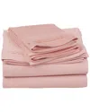 Superior Egyptian Cotton 650-thread Count Solid Deep Pocket Sheet Set In Blush