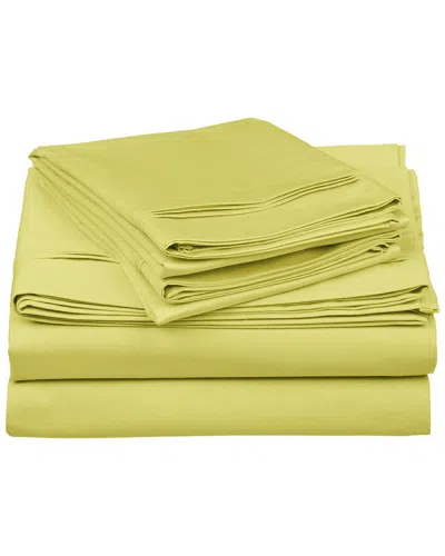 Superior Egyptian Cotton 650-thread Count Solid Deep Pocket Sheet Set In Olive
