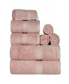Superior Egyptian Cotton 8-pc. Towel Set In Pink