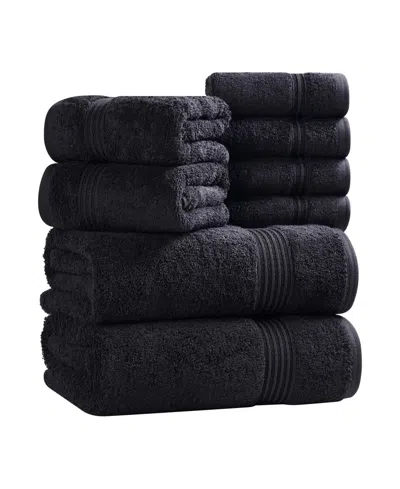 Superior Egyptian Cotton 8-pc. Towel Set In Black