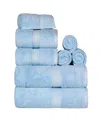 Superior Egyptian Cotton 8-pc. Towel Set In Blue