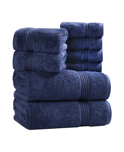 Superior Egyptian Cotton 8-pc. Towel Set In Blue