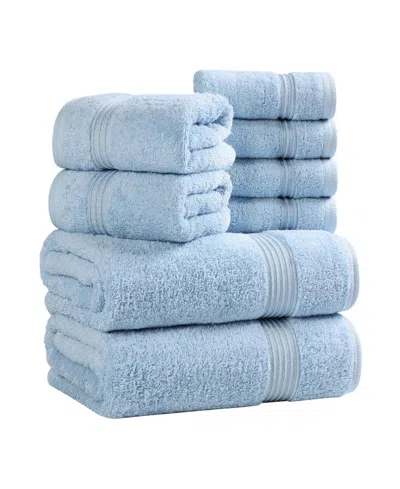 Superior Egyptian Cotton 8-pc. Towel Set In Blue