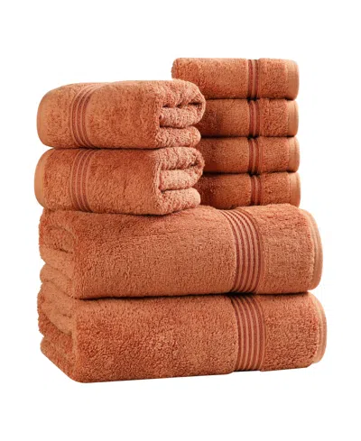 Superior Egyptian Cotton 8-pc. Towel Set In Brown