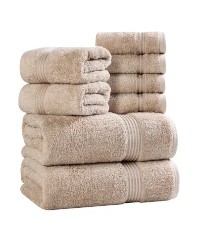 Superior Egyptian Cotton 8-pc. Towel Set In Brown