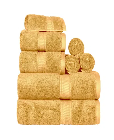 Superior Egyptian Cotton 8-pc. Towel Set In Gold