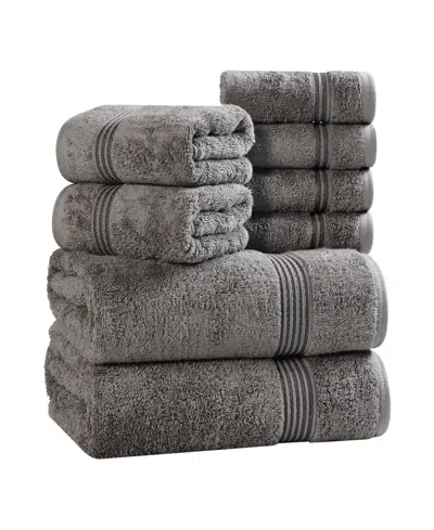 Superior Egyptian Cotton 8-pc. Towel Set In Gray