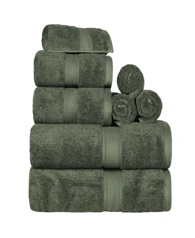 Superior Egyptian Cotton 8-pc. Towel Set In Green