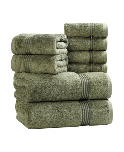 Superior Egyptian Cotton 8-pc. Towel Set In Green