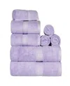 Superior Egyptian Cotton 8-pc. Towel Set In Purple
