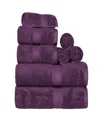 Superior Egyptian Cotton 8-pc. Towel Set In Purple