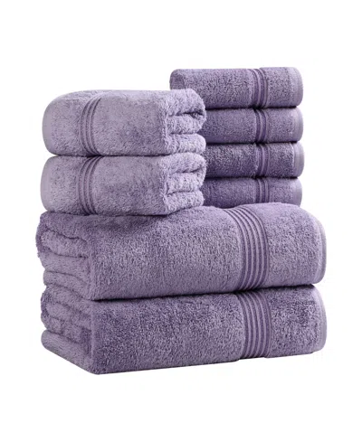 Superior Egyptian Cotton 8-pc. Towel Set In Purple