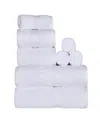 Superior Egyptian Cotton 8-pc. Towel Set In White