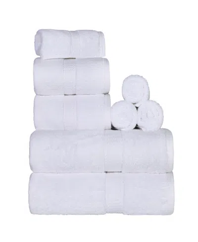 Superior Egyptian Cotton 8-pc. Towel Set In White