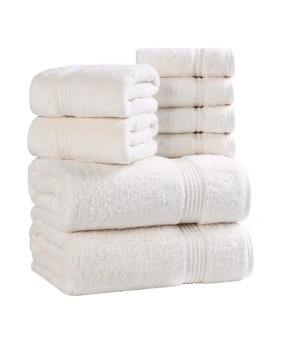 Superior Egyptian Cotton 8-pc. Towel Set In White