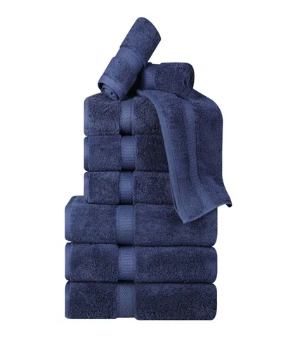 Superior Egyptian Cotton 9-pc. Towel Set In Blue