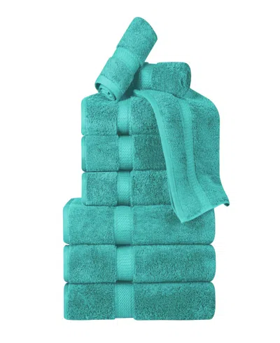 Superior Egyptian Cotton 9-pc. Towel Set In Blue