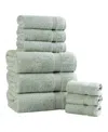 Superior Egyptian Cotton 9-pc. Towel Set In Green