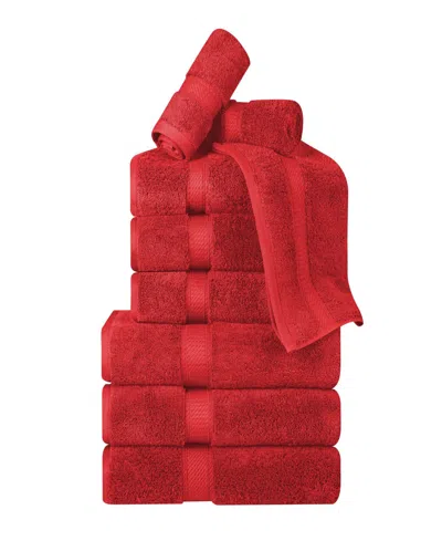 Superior Egyptian Cotton 9-pc. Towel Set In Red