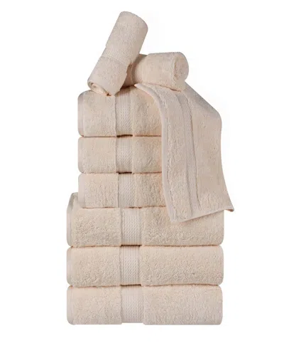 Superior Egyptian Cotton 9-pc. Towel Set In White