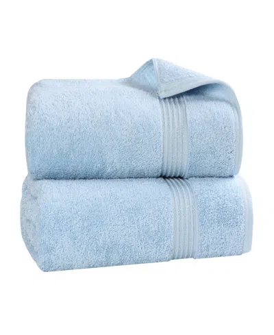 Superior Egyptian Cotton Bath Towel, Set Of 2 In Blue