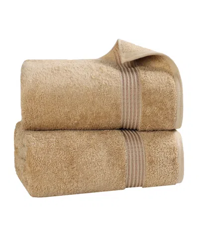 Superior Egyptian Cotton Bath Towel, Set Of 2 In Brown