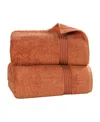 Superior Egyptian Cotton Bath Towel, Set Of 2 In Orange