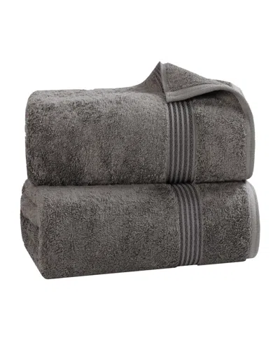 Superior Egyptian Cotton Bath Towel, Set Of 2 In Gray