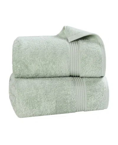 Superior Egyptian Cotton Bath Towel, Set Of 2 In Green