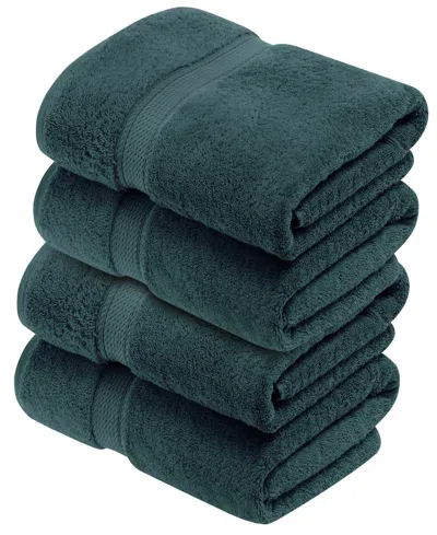 Superior Egyptian Cotton Bath Towel, Set Of 4 In Blue
