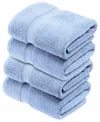 Superior Egyptian Cotton Bath Towel, Set Of 4 In Blue