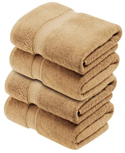 Superior Egyptian Cotton Bath Towel, Set Of 4 In Brown