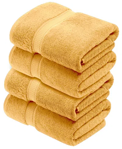 Superior Egyptian Cotton Bath Towel, Set Of 4 In Gold