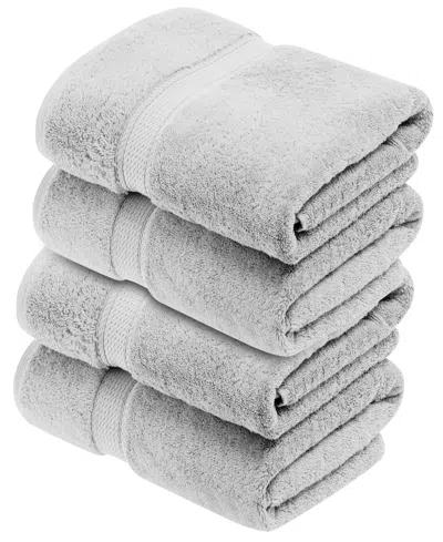 Superior Egyptian Cotton Bath Towel, Set Of 4 In Silver