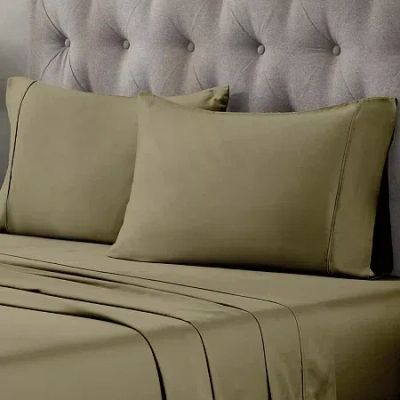 Superior Egyptian Cotton Blend Durable Soft 400tc Pillowcase In Green