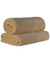 Superior Egyptian Cotton Highly Absorbent 2pc Ultra-plush Solid Bath Sheet Set In Brown
