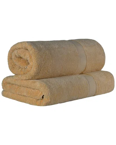 SUPERIOR SUPERIOR EGYPTIAN COTTON HIGHLY ABSORBENT 2PC ULTRA-PLUSH SOLID BATH SHEET SET