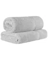 Superior 100% Egyptian Cotton 2-pc Bath Sheet Set In Silver