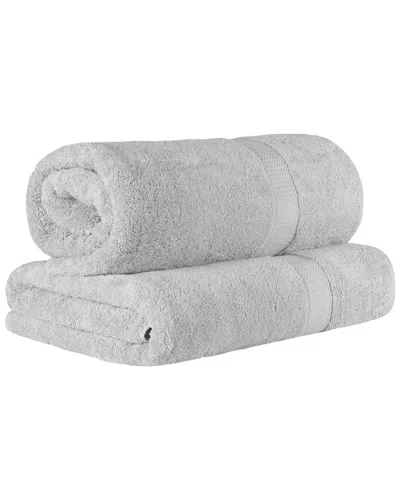 SUPERIOR SUPERIOR EGYPTIAN COTTON HIGHLY ABSORBENT 2PC ULTRA-PLUSH SOLID BATH SHEET SET