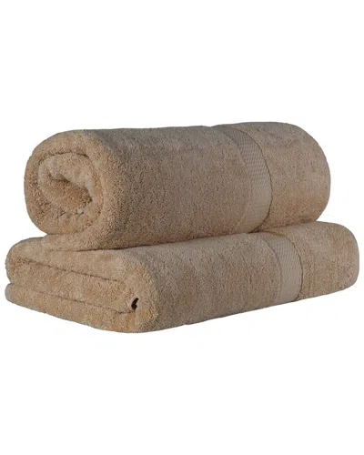 SUPERIOR SUPERIOR EGYPTIAN COTTON HIGHLY ABSORBENT 2PC ULTRA-PLUSH SOLID BATH SHEET SET