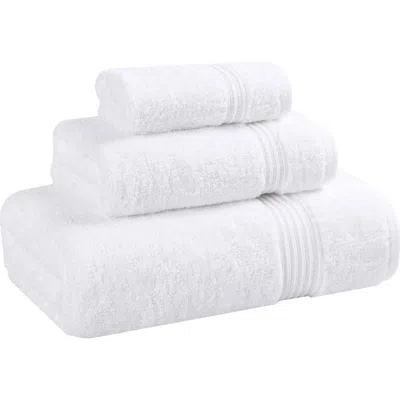 Superior Egyptian Cotton Highly Absorbent Solid 3-piece Towel Set In White