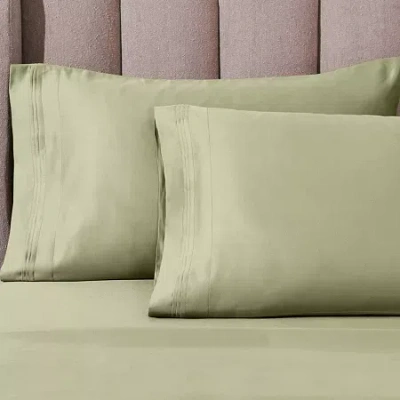 Superior Egyptian Cotton Luxury Heavyweight 1000tc Pillowcase In Green