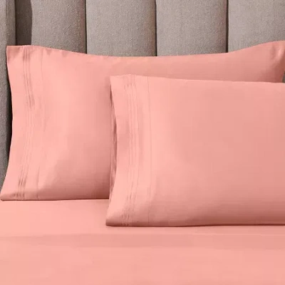 Superior Egyptian Cotton Luxury Heavyweight 1000tc Pillowcase In Pink