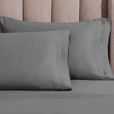 Superior Egyptian Cotton Ultra Luxury Sateen 1500tc Pillowcase In Gray