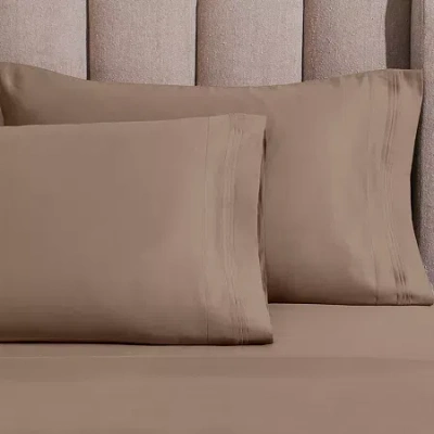 Superior Egyptian Cotton Ultra Luxury Sateen 1500tc Pillowcase In Brown
