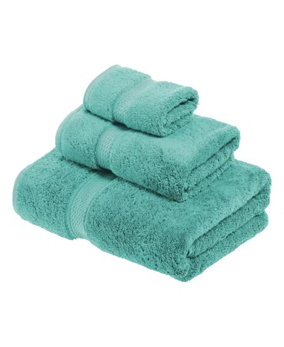 Superior Egyptian-quality Cotton 3-piece Towel Set In Turquoise